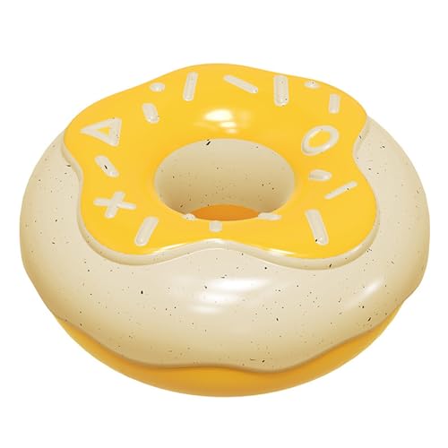 Luojuny Tough Dog Toys Haustierfreundliches Spielsachen, interaktives Donut-Kauspielzeug, zahnknirschend, bissfest, lindert Langeweile, lebensmittelechtes Haustierspielzeug, Gelb Luojuny Tough Dog Toys Haustierfreundliches Spielsachen, interaktives Donut-Kauspielzeug, zahnknirschend, bissfest, lindert Langeweile, lebensmittelechtes Haustierspielzeug, Gelb von Luojuny