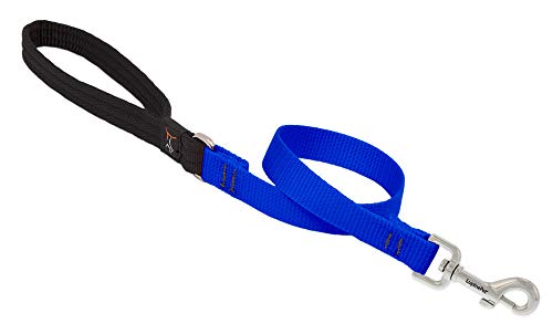 Lupine Traffic Leash in 1,9 cm breit, blau, 60 cm lang, mit gepolstertem Griff von LupinePet