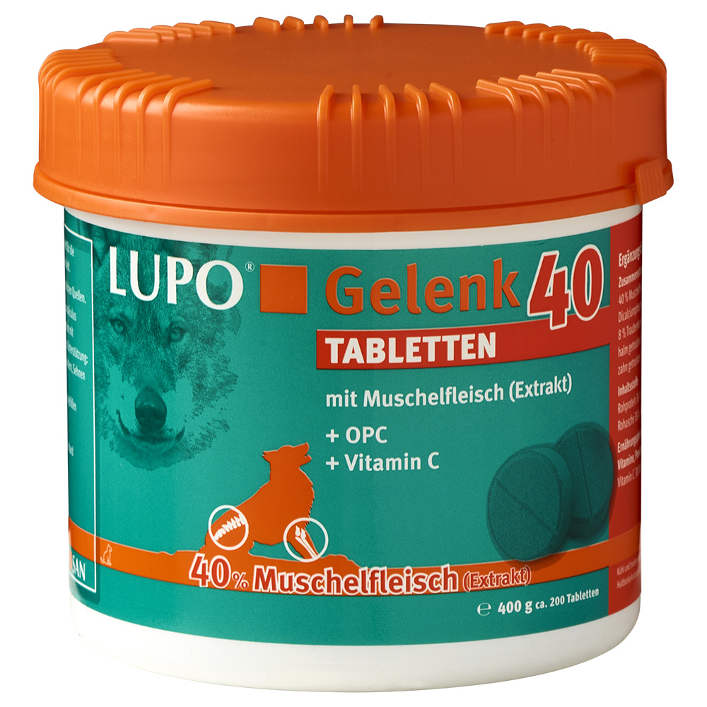 LUPO Gelenk 40 Tabletten - 400 g ( ca. 200 Tabletten) von Luposan