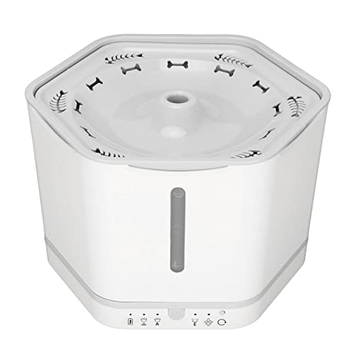 Intelligenter Haustierbrunnen für Katzen und Hunde, Haustierwasserspender mit Filterset, Extrem Leiser Betrieb, 2800-ml-Wassertank, Automatische Induktion, Intelligente Intelligenter Haustierbrunnen für Katzen und Hunde, Haustierwasserspender mit Filterset, Extrem Leiser Betrieb, 2800-ml-Wassertank, Automatische Induktion, Intelligente von Luqeeg