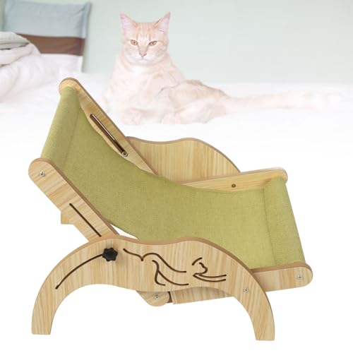 Katzen-Lounge-Stuhl, Universelle Erhöhte Haustier-Hängematte für Alle Jahreszeiten, Faltbarer Mini-Strandstuhl, Hervorragende Atmungsaktivität, Katzenbett für Katzen und Haustiere von Luqeeg
