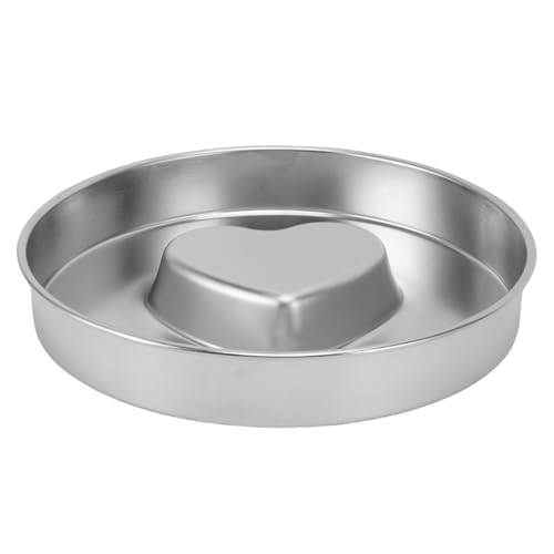 Luqeeg Langsame Feeder Dog Bowl, Double Wall Food Grade Edelstahl Große Kapazität Welpeschale, Haustier Langsam Essen Vorräte mit Nicht -Slip -Basis für Kleine Mittelgroße Große Hunde von Luqeeg