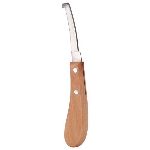 Schärferes Hufmesser, Hufschmiedwerkzeuge für Linke oder Rechte Hand, Hufmesser-Trimmwerkzeug aus Kohlenstoffstahl für Rinderpferde, 21,5 cm / 8,5 Zoll Länge, Hohe Festigkeit (einzeilige Linke Hand) Schärferes Hufmesser, Hufschmiedwerkzeuge für Linke oder Rechte Hand, Hufmesser-Trimmwerkzeug aus Kohlenstoffstahl für Rinderpferde, 21,5 cm / 8,5 Zoll Länge, Hohe Festigkeit (einzeilige Linke Hand) von Luqeeg