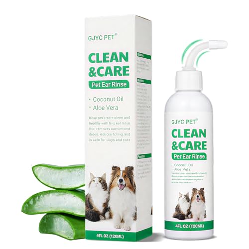 120ml Ohrenreiniger für Hunde,Sanfte Ohrenpflege für Hunde,wirkende Ohrenpflege für Hunde,Hund Ohrentropfen stoppen Ohren Juckreiz,Haustier Ohrreiniger für Hunde und Katzen 120ml Ohrenreiniger für Hunde,Sanfte Ohrenpflege für Hunde,wirkende Ohrenpflege für Hunde,Hund Ohrentropfen stoppen Ohren Juckreiz,Haustier Ohrreiniger für Hunde und Katzen von LureLuxe
