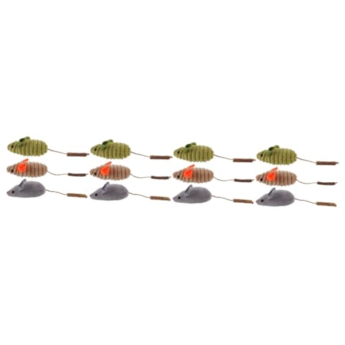 Lurrose 4 Sets Interaktives Kätzchen-mausspielzeug Spielzeug Für Katzen Spielerisches Kauspielzeug Für Hauskatzen 3 Stück * 4 Lurrose 4 Sets Interaktives Kätzchen-mausspielzeug Spielzeug Für Katzen Spielerisches Kauspielzeug Für Hauskatzen 3 Stück * 4 von Lurrose