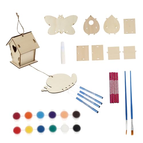 Lurrose 1Satz DIY Holz Vogelhaus Für Basteln Unbemalt Für Outdoor Aktivitäten Mit Zufälligem Design Puzzle Vogelhaus Anhänger Lurrose 1Satz DIY Holz Vogelhaus Für Basteln Unbemalt Für Outdoor Aktivitäten Mit Zufälligem Design Puzzle Vogelhaus Anhänger von Lurrose