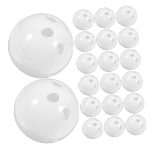 Lurrose 20 Stück Austauschbare Quietscher für Hundespielzeug Multifunktionale Geräuschmacher für Plüschtiere für Reparaturen und DIY Projekte Weiße Kugeln von Lurrose