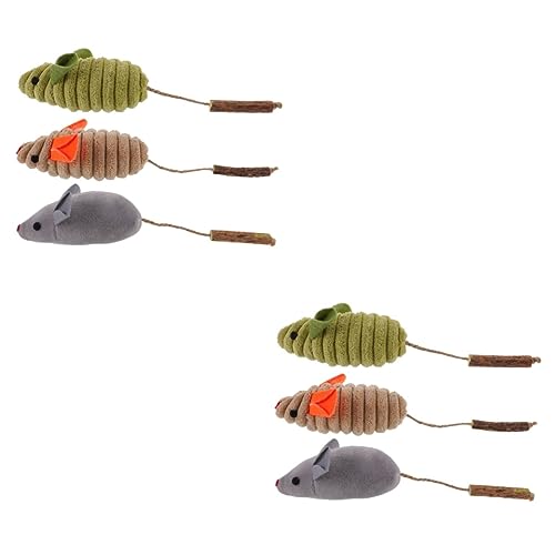 Lurrose 2 Sets Katzenspielzeug Spielzeug Für Katzen Katzenspielzeug Mausspielzeug Kätzchen-kauspielzeug Interaktives Haustierspielzeug Katzenbedarf 3 Stück * 2 Lurrose 2 Sets Katzenspielzeug Spielzeug Für Katzen Katzenspielzeug Mausspielzeug Kätzchen-kauspielzeug Interaktives Haustierspielzeug Katzenbedarf 3 Stück * 2 von Lurrose