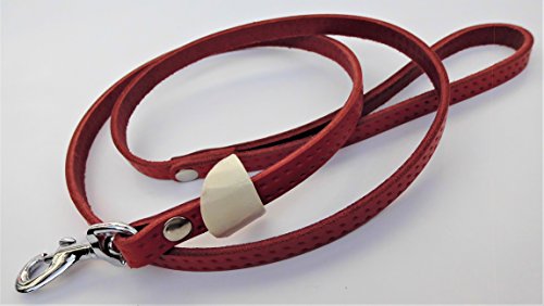 HUNDELEINE, Leder 120cm/10mm oder 120cm/12mm - Braun, Rot, Natur, Schwarz NEU (120cm/10mm (8-13kg), rot) von Lusy011