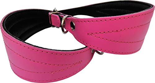 Lusy011 Galgo Greyhound Windhund - Halsband, Halsumfang 20-25cm/45mm, Leder °ROSA° Lusy011 Galgo Greyhound Windhund - Halsband, Halsumfang 20-25cm/45mm, Leder °ROSA° von Lusy011