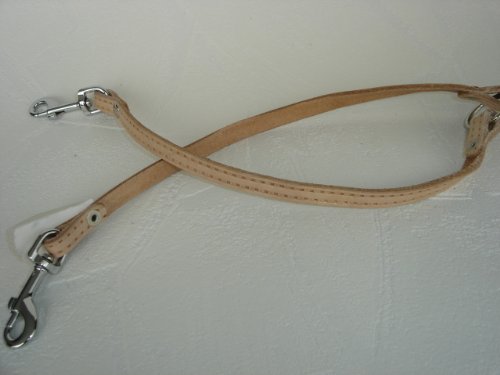 HUNDELEINE, Koppelleine, Leine, KOPPEL Leine, für 2 Hunde(gesamt. max 15 kg), Verbindungsleine 35cm/10 mm, Leder+Natur (19.11.203) von Lusy011
