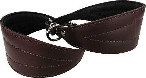 Greyhound Podenco Windhund - Halsband, Halsumfang 27-32cm/50mm, Leder, BRAUN (PL.2-10-3-27) von Lusy011