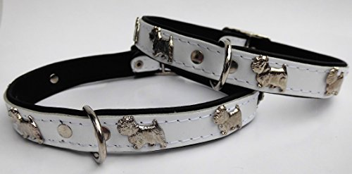 *Westie* Hunde Halsband, Leder, Halsumfang 36-41cm, Weiss, NEU *Westie* Hunde Halsband, Leder, Halsumfang 36-41cm, Weiss, NEU von Lusy011