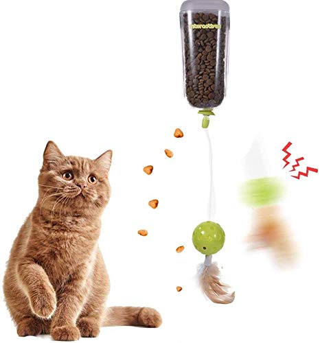 LuukUP Katzenspielzeug, Katzenspielzeug Slow Feeder Snack Futterautomat Spender Funny Treat Ball Katze/Hund Treat Ball Tiernahrung Spielzeug von LuukUP