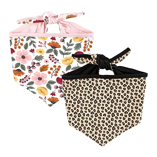 Luvable Friends Wendbare Halstuch-Lätzchen für Hunde und Katzen, botanischer Leopard, Einheitsgröße, 2 Stück Luvable Friends Wendbare Halstuch-Lätzchen für Hunde und Katzen, botanischer Leopard, Einheitsgröße, 2 Stück von Luvable Friends