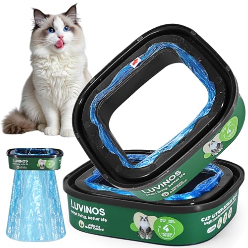 Luvinos Jumbo Nachfüllbeutel für Katzenstreu, 7 m, 2 Stück, mit 7-lagigem Geruchsschutz, maximale Geruchskontrolle für Streu Genie Standard, Plus, Style, XL Plus Luvinos Jumbo Nachfüllbeutel für Katzenstreu, 7 m, 2 Stück, mit 7-lagigem Geruchsschutz, maximale Geruchskontrolle für Streu Genie Standard, Plus, Style, XL Plus von Luvinos