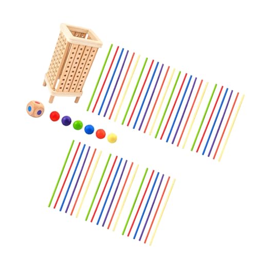 Luwecf Montessori Spielzeug für Kinder, Schachbrett Interaktion mit Zugstab, Quadrat Luwecf Montessori Spielzeug für Kinder, Schachbrett Interaktion mit Zugstab, Quadrat von Luwecf