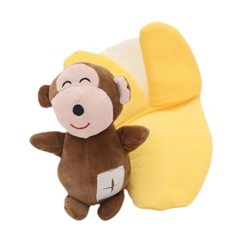Luwecf Quietschendes Hundespielzeug, Geschenk, Lustiges Training, Weiches Zahnungsspielzeug, Bananenaffe, Plüschtier Luwecf Quietschendes Hundespielzeug, Geschenk, Lustiges Training, Weiches Zahnungsspielzeug, Bananenaffe, Plüschtier von Luwecf