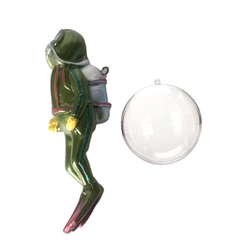 Luwecf Taucherfigur Im Miniaturformat, Dekoration für Aquarien, Kunstharz mit Wasserballon für Unterwasserlandschaften, GrÜn Luwecf Taucherfigur Im Miniaturformat, Dekoration für Aquarien, Kunstharz mit Wasserballon für Unterwasserlandschaften, GrÜn von Luwecf