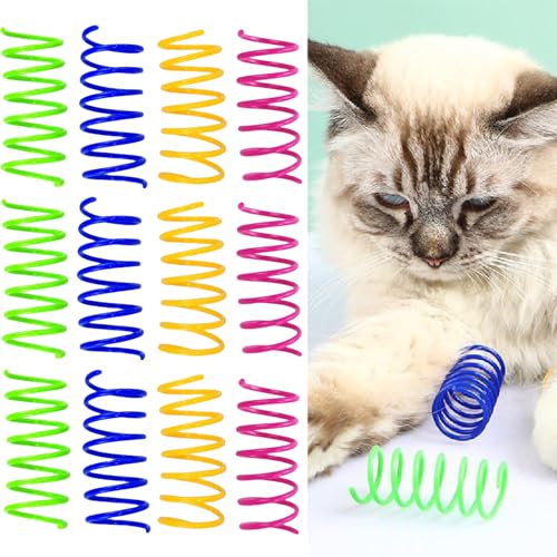 Luxiremi 12 x Katzen-Federspielzeug, interaktives Katzenspielzeug, um die Zeit totzuschlagen, buntes Frühlingskatzenspielzeug, Frühlingskätzchen-Spielzeug für die Jagd, aktives, gesundes Spielen und Luxiremi 12 x Katzen-Federspielzeug, interaktives Katzenspielzeug, um die Zeit totzuschlagen, buntes Frühlingskatzenspielzeug, Frühlingskätzchen-Spielzeug für die Jagd, aktives, gesundes Spielen und von Luxiremi