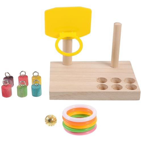 Luxshiny 1 Satz Papageien Basketball Interaktives Trainingsspielzeug für Vögel Fördert Spaß und Bewegung im Käfig Geeignet für Papageienarten und Vögel Fördert Intelligenz Zufällige Farbe von Luxshiny