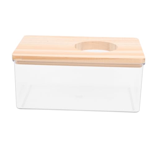 Luxshiny 1 Stück Sandbad Box für Kleine Haustiere Transparentes Hamster Badezimmer für Hamster Meerschweinchen Chinchillas und Andere Kleintiere Sicher und Praktisch für Badespaß von Luxshiny
