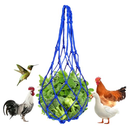 Luxshiny 1 Stück Tiernahrungsnetzbeutel Praktischer Futterbehälter für Vieh Robuster Futterbeutel aus Nylon für Langsame Fütterung und Verbesserte Verdauung für Nutztiere und von Luxshiny