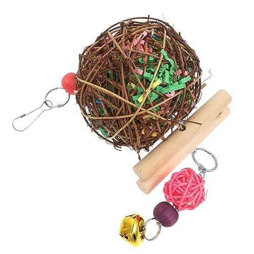 Luxshiny 1 Stück Tragbares Papageien Kauspielzeug mit Rattanball Vogelspielzeug für Käfige für Wellensittiche und Papageien Fördert Gesundheit und Bewegung Zufällige Farbe Zufällige Farbe Luxshiny 1 Stück Tragbares Papageien Kauspielzeug mit Rattanball Vogelspielzeug für Käfige für Wellensittiche und Papageien Fördert Gesundheit und Bewegung Zufällige Farbe Zufällige Farbe von Luxshiny