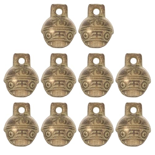 Luxshiny 10 Stück Kupferglocken für Haustierhalsbänder Vintage Glöckchen DIY Handwerkszubehör für Festliche Dekorationen für Katzen und Hunde Klare Klangqualität von Luxshiny