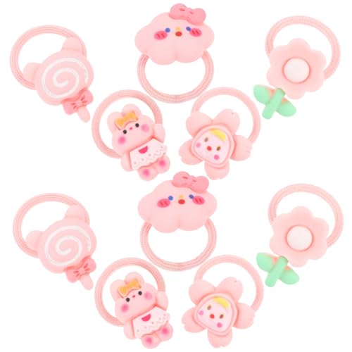 Luxshiny 10 Stück Niedliche Haustier Haarbänder mit Rosa Hasenmotiv Schonend für Fell Vielseitig für Kleine Hunde und Katzen für Alltag Geburtstage Halloween und Festliche Anlässe von Luxshiny