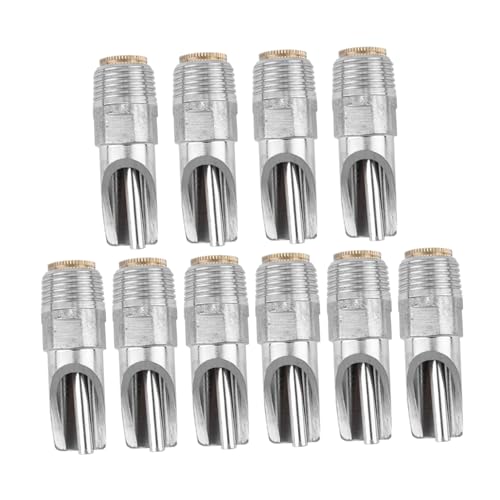 Luxshiny 10 Stück Teiliges Edelstahl Schweine Tränke Nippelspender mit Automatischer Wasserzufuhr Auslaufsicher Wassersparend Geeignet für Sauen Ferkel Zuchtschweine und Weitere Nutztiere von Luxshiny