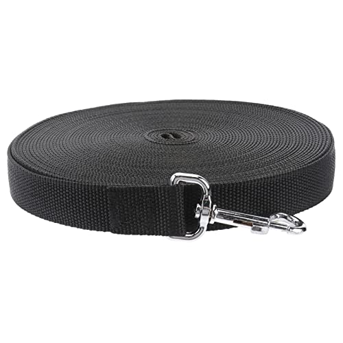 Luxshiny 15M Hundetraining Leine für Welpen Strapazierfähig Schwarz Langlebig für Hundeerziehung und Gehorsamstraining Komfortabler Griff mit Schnellverschluss Luxshiny 15M Hundetraining Leine für Welpen Strapazierfähig Schwarz Langlebig für Hundeerziehung und Gehorsamstraining Komfortabler Griff mit Schnellverschluss von Luxshiny