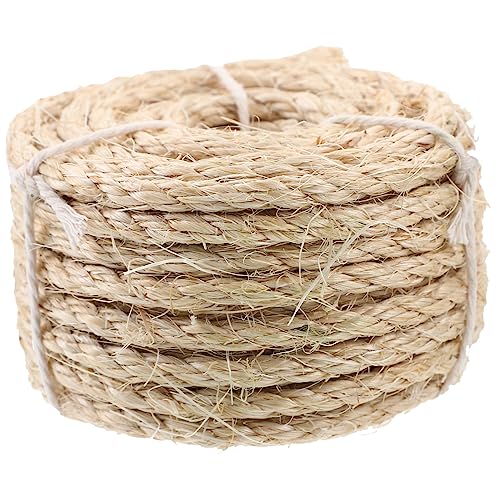 Luxshiny 1Rolle Sisal Katzenkratzseil Langlebiges Hanfseil für Katzenkratzbaum für DIY Projekte und Ersatzteile Hochwertiges Katzenzubehör Luxshiny 1Rolle Sisal Katzenkratzseil Langlebiges Hanfseil für Katzenkratzbaum für DIY Projekte und Ersatzteile Hochwertiges Katzenzubehör von Luxshiny