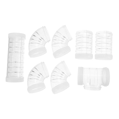 Luxshiny 1Satz Hamster Käfig Tunnel Externes Rohr für DIY Hamsterkäfig Erweiterung für Zwerghamster und Andere Kleintiere Weißes Labyrinthrohr für und von Luxshiny
