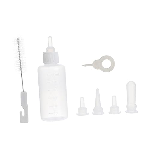 Luxshiny 2 Sätze Haustier Milchflasche Fütterungsflasche für Katzen und Hunde Tragbar mit für Welpen und Kätzchen Sicher und Praktisch von Luxshiny