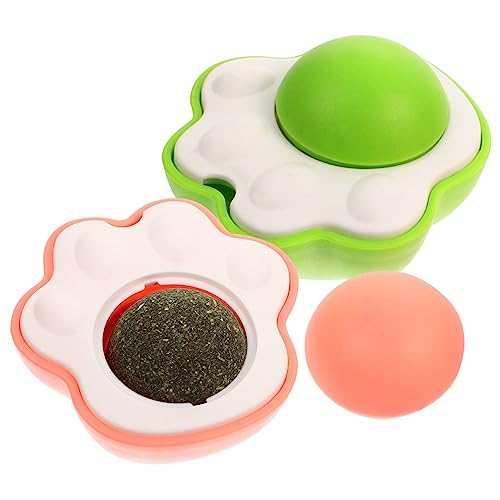 Luxshiny 2 Sätze Katzenminze Ballspielzeug Set Grün Rosa Rotierendes Lick Ball für Katzen Zahnpflege und Interaktive Beschäftigung für Katzen Indoor Katzenspielzeug Chemische Zusätze Luxshiny 2 Sätze Katzenminze Ballspielzeug Set Grün Rosa Rotierendes Lick Ball für Katzen Zahnpflege und Interaktive Beschäftigung für Katzen Indoor Katzenspielzeug Chemische Zusätze von Luxshiny