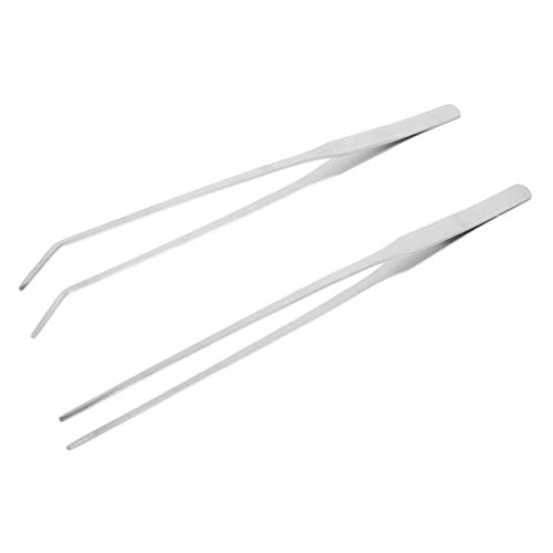 Luxshiny 2 Stück Aquarium Pinzette Ergonomisch Langlebige Werkzeuge zum Trimmen und Pflegen von Wasserpflanzen für Aquarienpflege und Aquascaping von Luxshiny