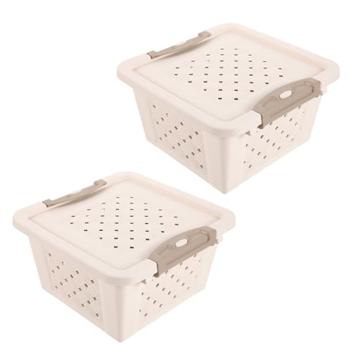 Luxshiny 2 Stück Hamster Transportbox Atmungsaktive Kleintierbox für Hamster Meerschweinchen und Andere Kleine Tiere Tragbar und Geräumig für Reisen und Ausflüge von Luxshiny
