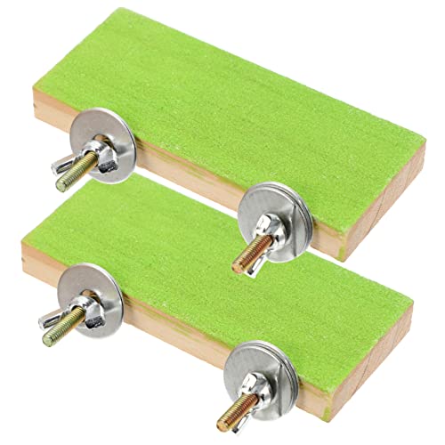 Luxshiny 2 Stück Holz Sitzplattform Vogelkäfig Parrot Stand Rechteckig Grün Vogelzubehör Papagei Spielplatz Vogelständer für Kleine Vögel Wie Wellensittich Nymphensittich Luxshiny 2 Stück Holz Sitzplattform Vogelkäfig Parrot Stand Rechteckig Grün Vogelzubehör Papagei Spielplatz Vogelständer für Kleine Vögel Wie Wellensittich Nymphensittich von Luxshiny
