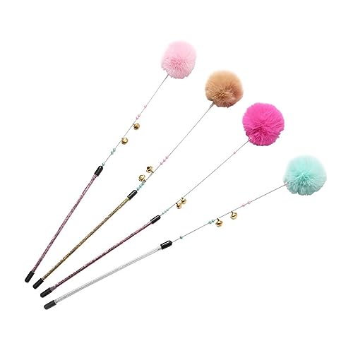 Luxshiny 2 Stück Interaktives Katzenspielzeug mit Plüschball und Glockenring Katzenteaser für Spiel und Spaß Stärkt die Bindung zu Ihren Katzen Rosa Braun Luxshiny 2 Stück Interaktives Katzenspielzeug mit Plüschball und Glockenring Katzenteaser für Spiel und Spaß Stärkt die Bindung zu Ihren Katzen Rosa Braun von Luxshiny