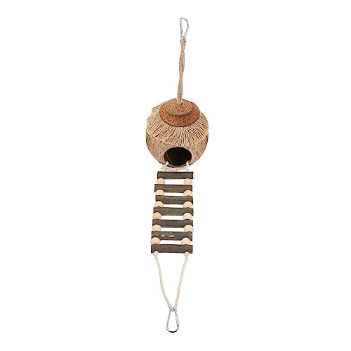 Luxshiny 2 Stück Kokosnussschalen Nest für Hamster und Vögel Teiliges Set mit Leiter Sicheres und Langlebiges Schlafnest für Kleintiere für Innenkäfige und Gehege Luxshiny 2 Stück Kokosnussschalen Nest für Hamster und Vögel Teiliges Set mit Leiter Sicheres und Langlebiges Schlafnest für Kleintiere für Innenkäfige und Gehege von Luxshiny