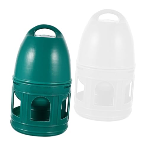 Luxshiny 2 Stück Tauben Wasserspender Kunststoff Praktischer Platzsparender Vogel Trinkbehälter Geeignet für Tauben Papageien und Kleine Vögel Einfacher Wassernapf für Vogelkäfig von Luxshiny