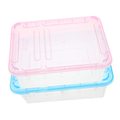 Luxshiny 2 Stück Teiliges Reptilien Aufzuchtbox Transparentes Gehege mit Belüftungslöchern Stabile Futterbox für Kleine Haustiere und Reptilien Geeignet für Transport und Aufzucht Luxshiny 2 Stück Teiliges Reptilien Aufzuchtbox Transparentes Gehege mit Belüftungslöchern Stabile Futterbox für Kleine Haustiere und Reptilien Geeignet für Transport und Aufzucht von Luxshiny