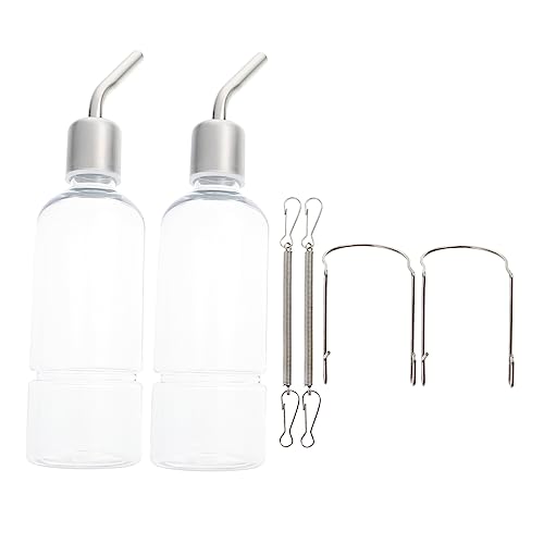 Luxshiny 2Stücke Haustier Wasserspender für Kaninchen Chinchillas und Meerschweinchen Hängende Auslaufsichere Trinkflasche mit Design zur Einfachen Überwachung Luxshiny 2Stücke Haustier Wasserspender für Kaninchen Chinchillas und Meerschweinchen Hängende Auslaufsichere Trinkflasche mit Design zur Einfachen Überwachung von Luxshiny
