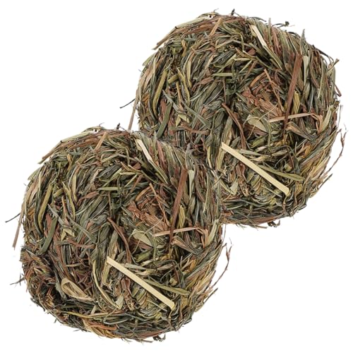 Luxshiny 2Stücke Kauspielzeug aus Gras für Kleine Haustiere für Hamster Meerschweinchen und Kaninchen Fördert Zahngesundheit und Einsamkeit Luxshiny 2Stücke Kauspielzeug aus Gras für Kleine Haustiere für Hamster Meerschweinchen und Kaninchen Fördert Zahngesundheit und Einsamkeit von Luxshiny