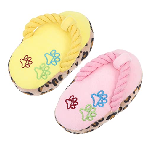 Luxshiny 2Stücke Kreatives Plüschspielzeug für Hunde Teiliges Slipper Form für Kauen und Zahnpflege Interaktiv für Welpen Beschäftigung Luxshiny 2Stücke Kreatives Plüschspielzeug für Hunde Teiliges Slipper Form für Kauen und Zahnpflege Interaktiv für Welpen Beschäftigung von Luxshiny