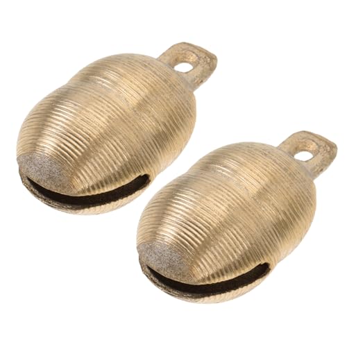 Luxshiny 2stücke Messing Haustier Glocken Für Hundehalsband Kleine Jingle-Glocken Für Rinder Und Schafe Dekorativ Und Langlebig von Luxshiny