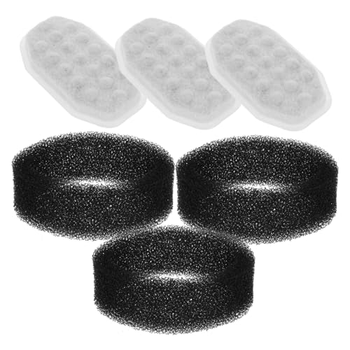 Luxshiny 3 STÜCKE Ersatzfilter für Katzenbrunnen Aktivkohlefilter für Automatisierte Haustier Trinkbrunnen Effektive Wasserfiltration für Sauberes Trinkwasser von Luxshiny