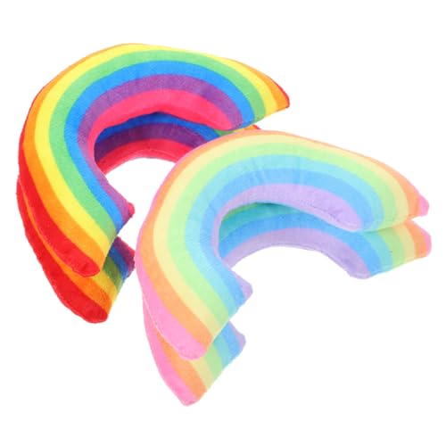 Luxshiny 4 Stück Katzenkissen mit Katzenminze Interaktives für Katzen U Förmiges Kissen für Tiefen Schlaf Farbenfrohe Regenbogenvarianten für Innenräume Luxshiny 4 Stück Katzenkissen mit Katzenminze Interaktives für Katzen U Förmiges Kissen für Tiefen Schlaf Farbenfrohe Regenbogenvarianten für Innenräume von Luxshiny