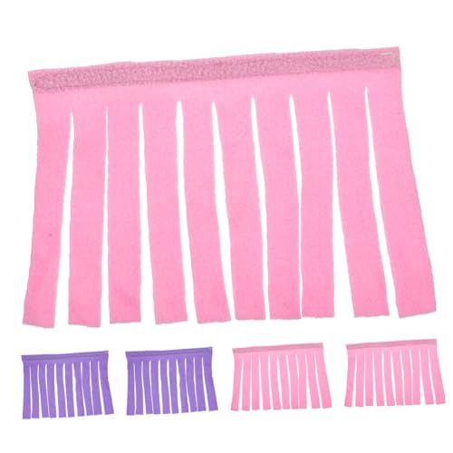 Luxshiny 4 Stück Kleintier Versteck Vorhang Türvorhang für Meerschweinchen Hängematte und Versteck für Nager Atmungsaktives Design für Hamster und Kaninchen Rosa von Luxshiny